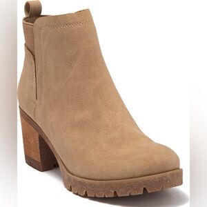 Kork-Ease  natural nubuck  faux sued Ankle Booties